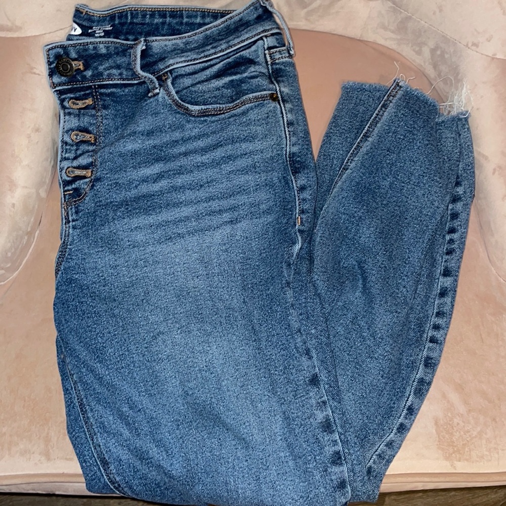 OLD NAVY - Blue Mid-rise Skinny Jeans Size 12